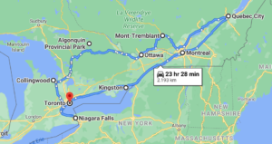 Eastern Canada Road Trip Itineray for 2-3 Weeks