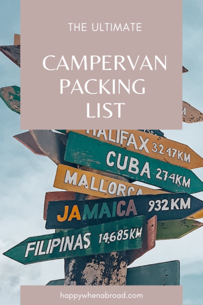 The ultimate Campervan Packing List for 2023