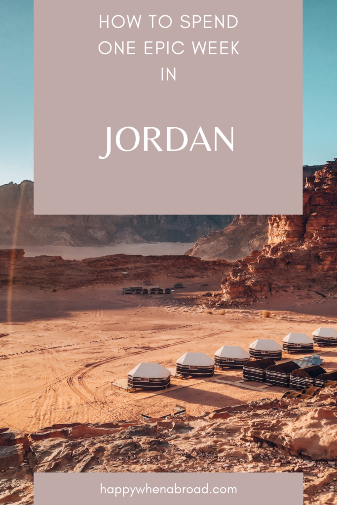 how to spend one week in jordan