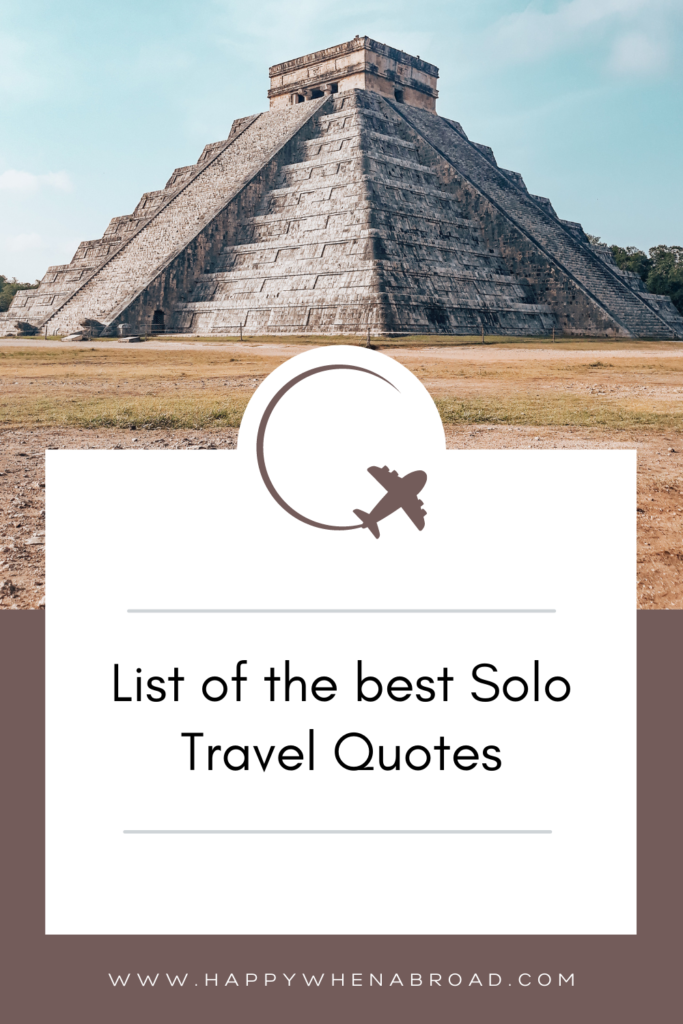 list of the best solo trip quotes for Instagram and TikTok
