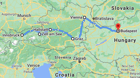 austria and budapest itinerary