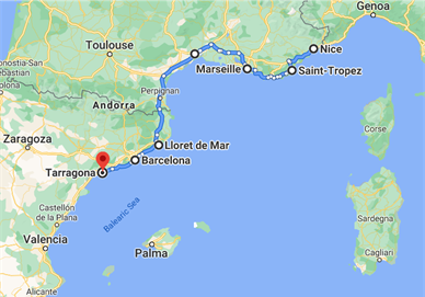 french rivera road trip