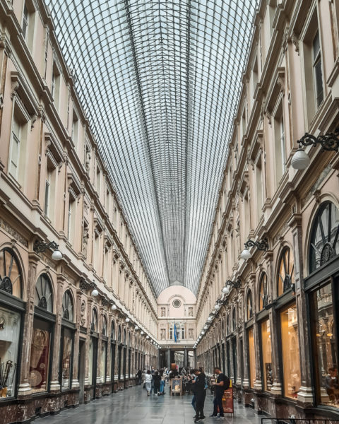 Les Galeries Royales Saint-Hubert on a day trip to brussels