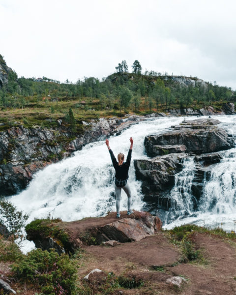 exploring Voringsfossen on my Norway Road Trip