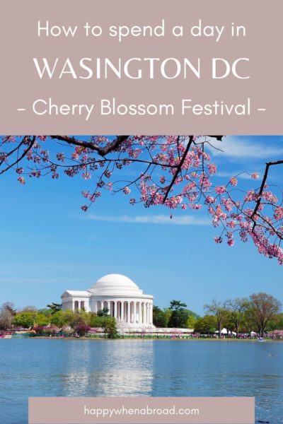 A Day In Washington Dc During The Cherry Blossom Festival