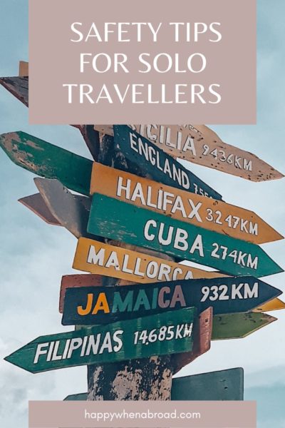 solo travel tips