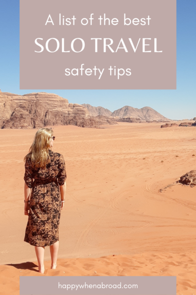 safety tips for traveling alone
