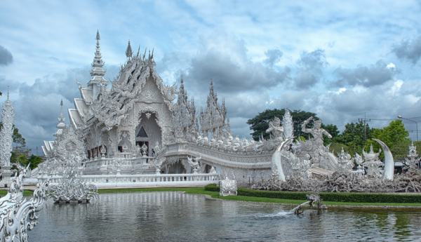 the white temple in chiang rai is one of the best temples in thailand for sure
