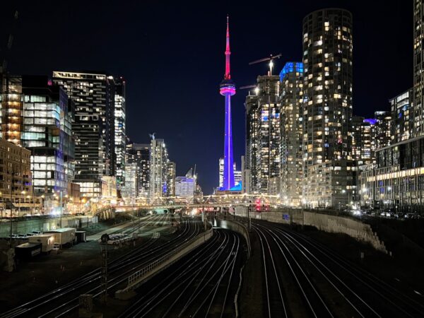 Toronto at night skyline