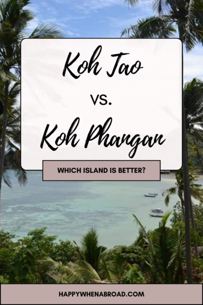 koh phangan vs koh tao comparison