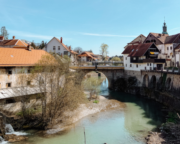 at the river in slovenia