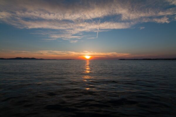 sunset in zadar