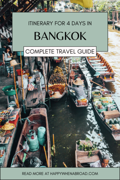 itinerary for 4 days in bangkok travel guide