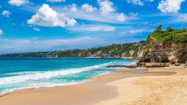 Kuta Beach is perfect for paddle boarding in bali