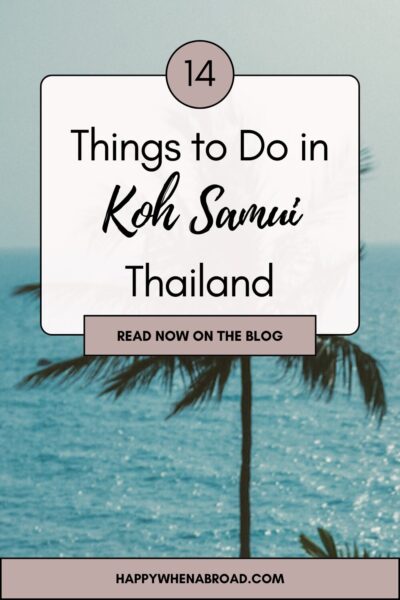 things to do in koh samui thailand