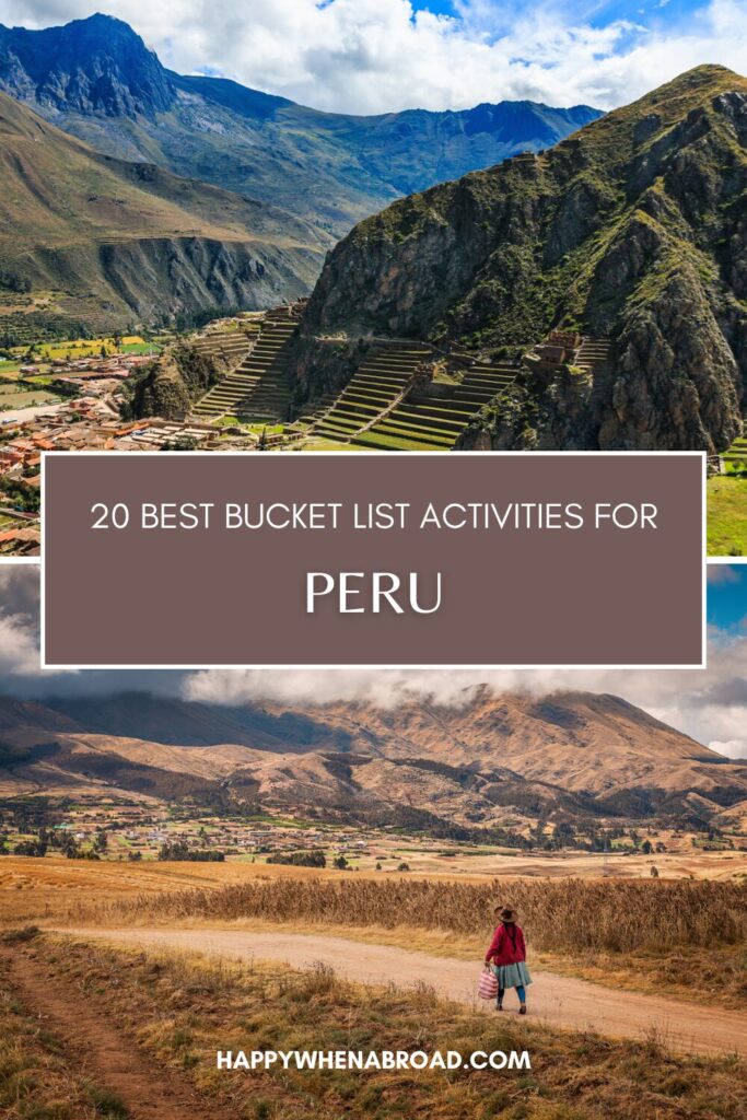 20 peru bucket list activities