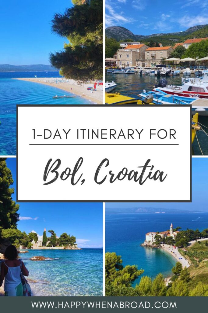 1-day itinerary for bol croatia