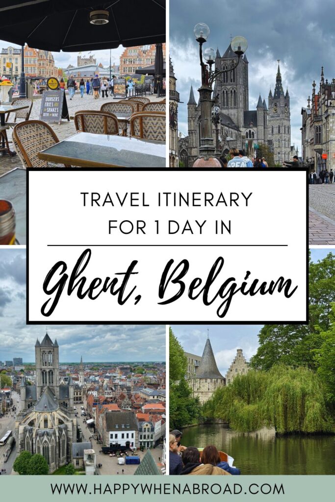 travel itinerary for 1 day in ghent