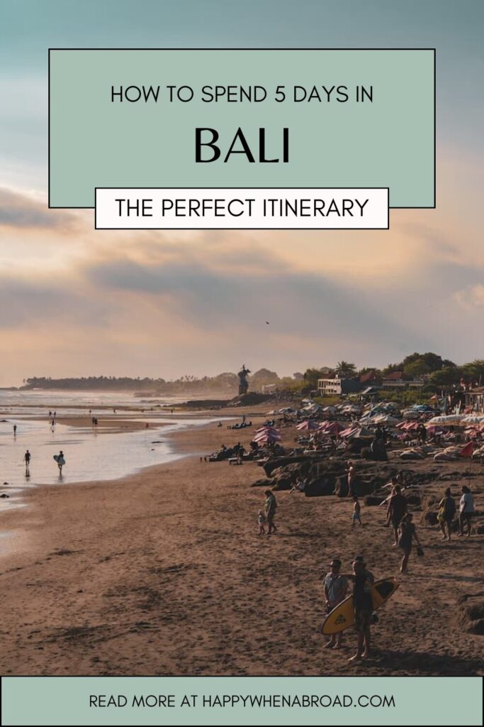 the perfect bali travel guide for 5 days