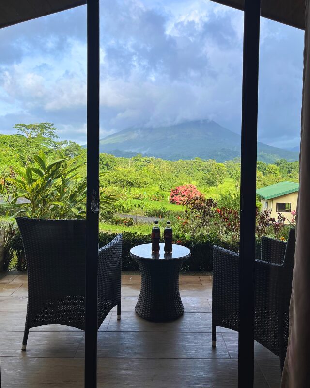 view from arenal roca suites apartment