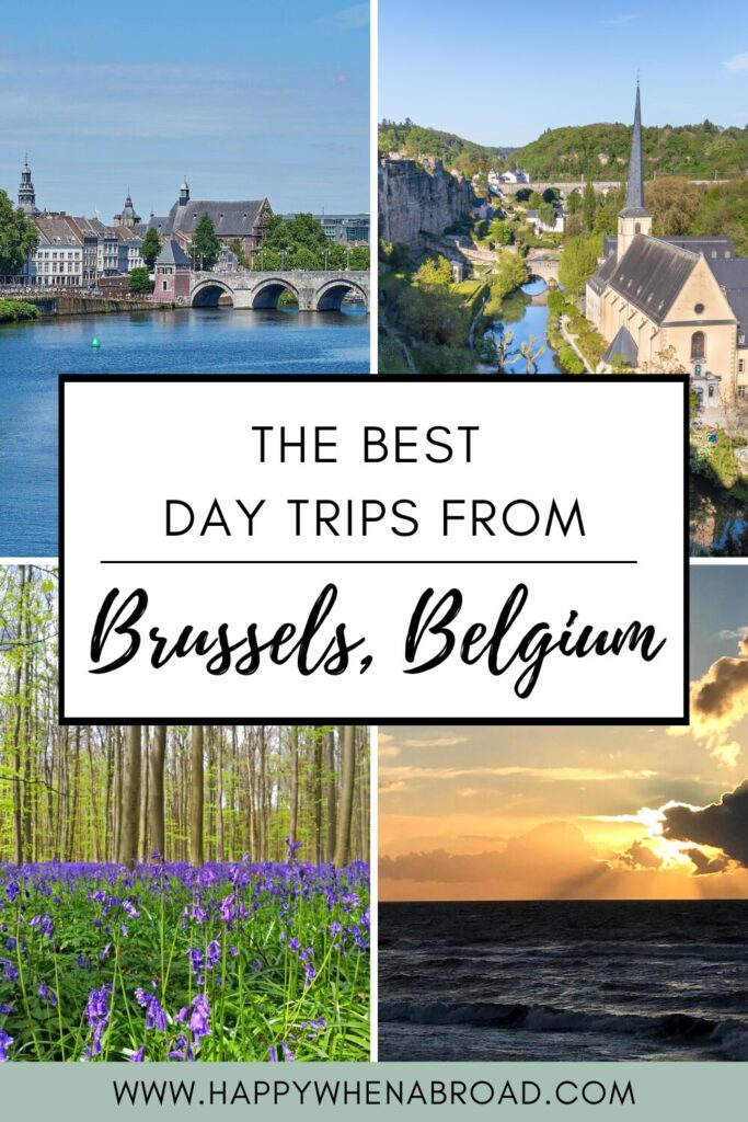 the best day trips from brussels pinterest pin