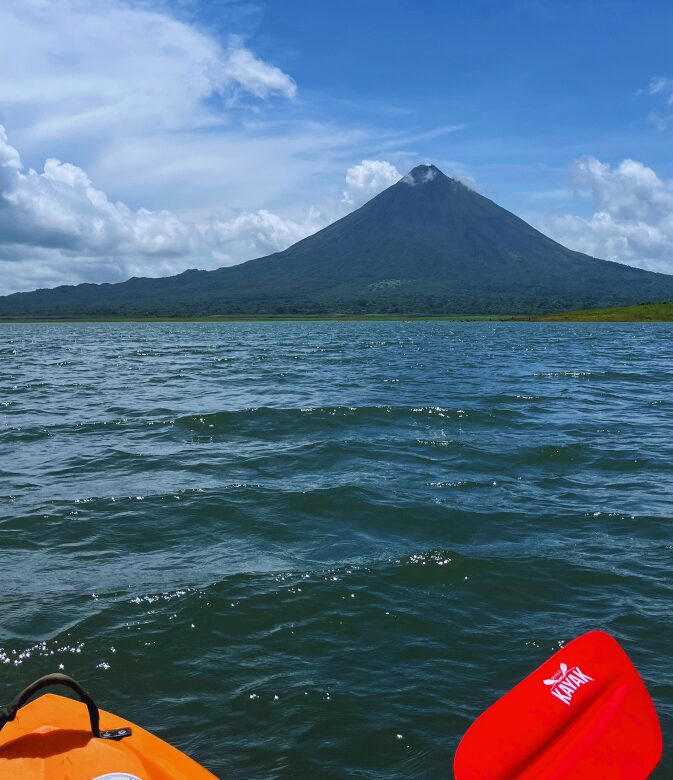 kayaking on lake arenal