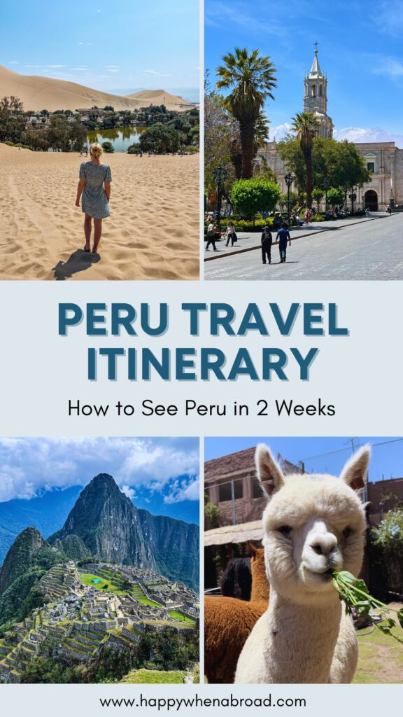 2-week peru itinerary