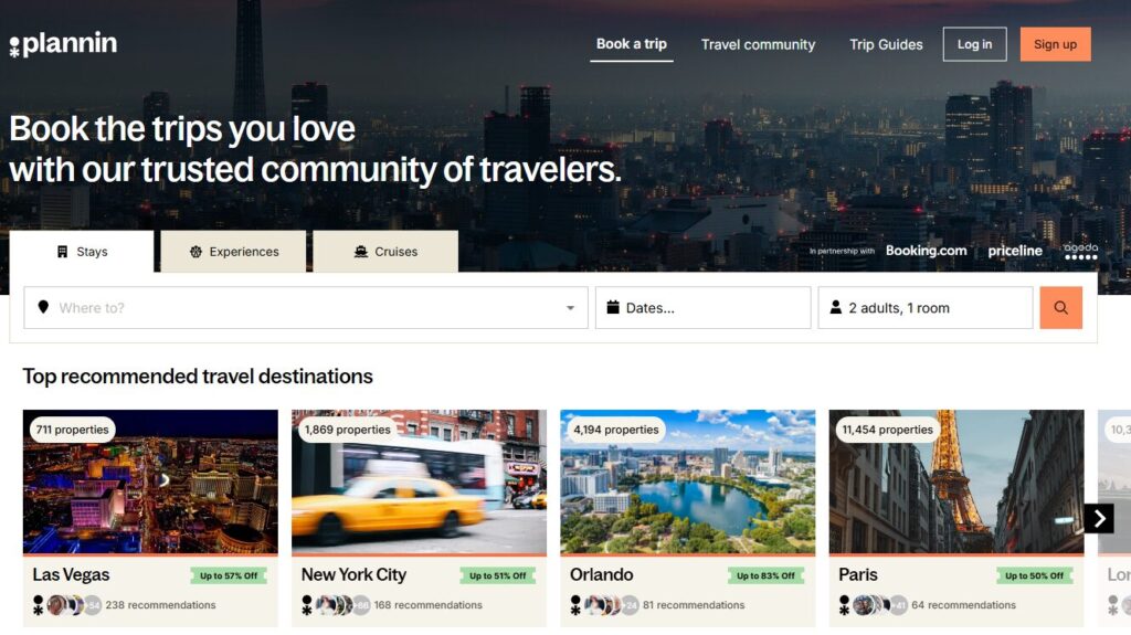 plannin tool for trusted travel recommendations