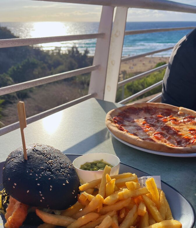 Dinner overlooking Golden Bay at Apple’s Eye Restaurant.