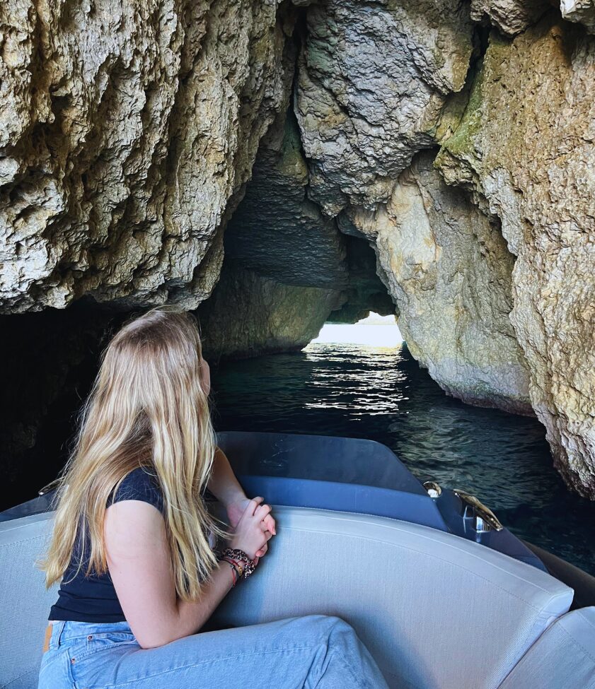 exploring comino caves malta on private boat tour in malta