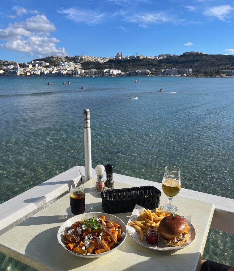 munchies mellieha bay is the perfect lunch spot in malta
