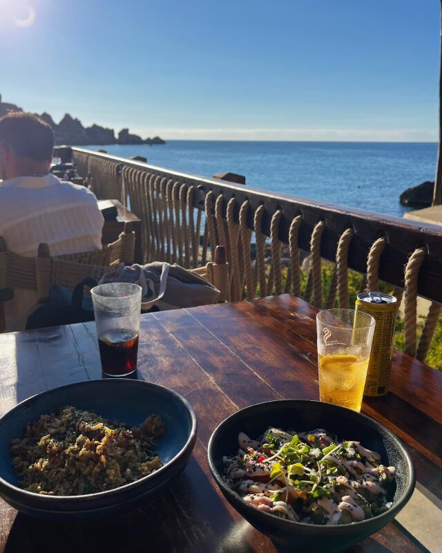 Lunch at Singita, Riviera Beach in Malta