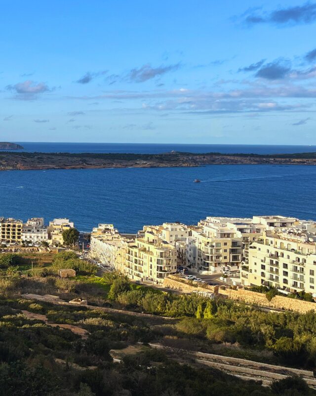 view over mellieha bay
