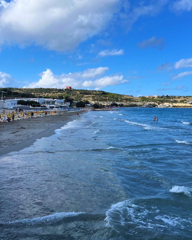 the longest beach in malta: Mellieha bay