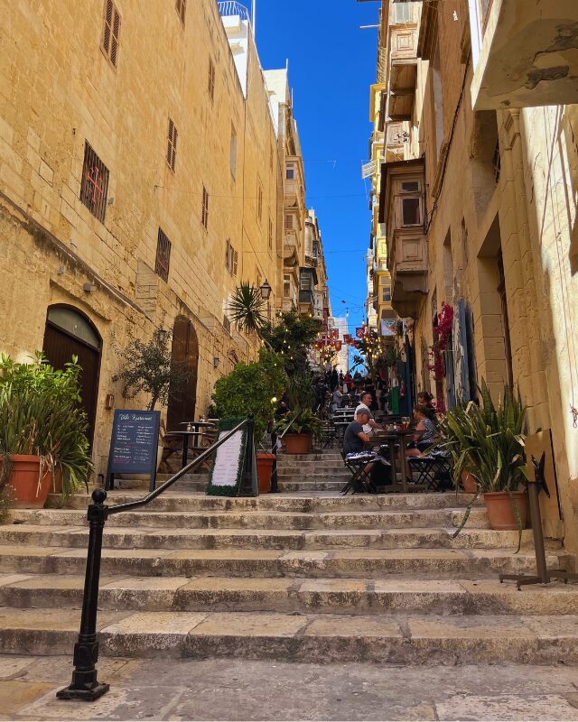 in the streets of valletta