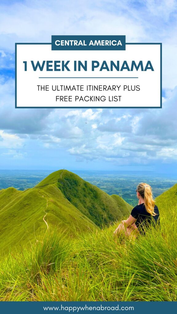 one week in panama: itinerary plus packing list