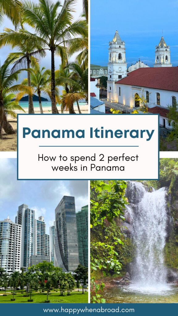 2-week panama itinerary pinterest