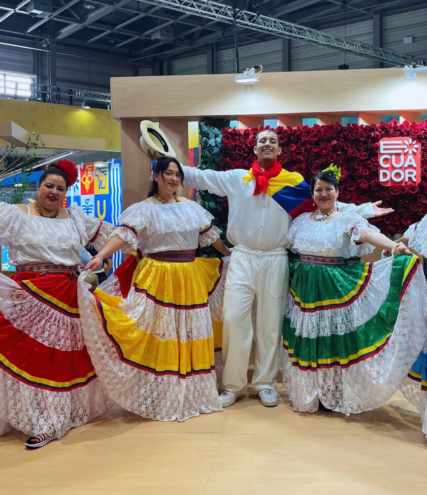ecuador locals at tourism trade fair