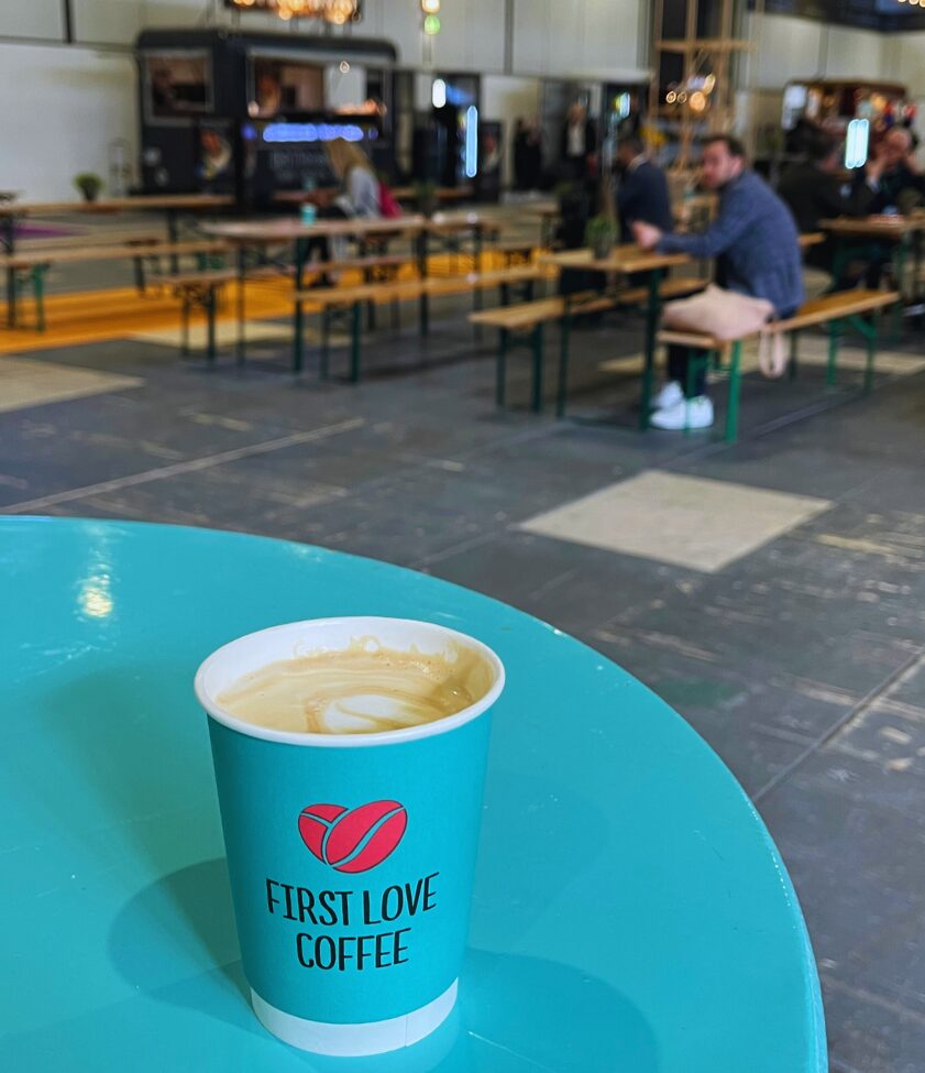 coffee stop at the world's largest tourism trade fair