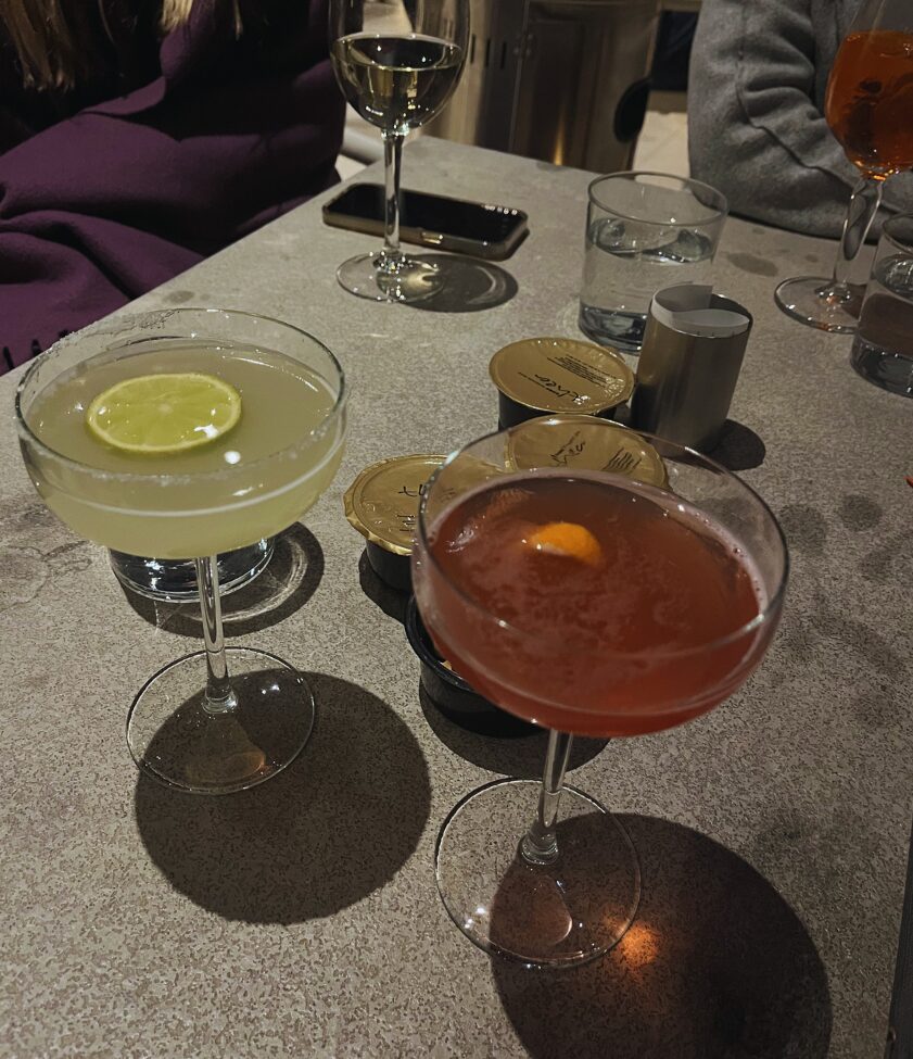 cocktails at thea rooftop in athens