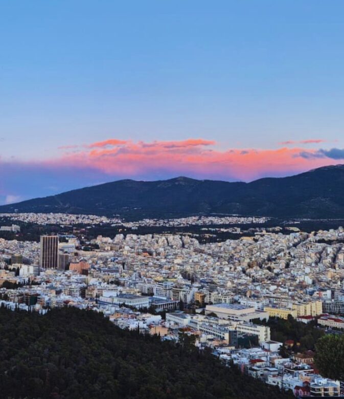 Mount Lycabettus at sunset